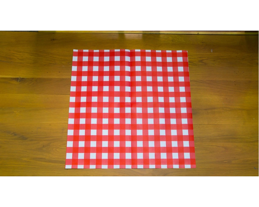 Nappes papier Vichy par 250