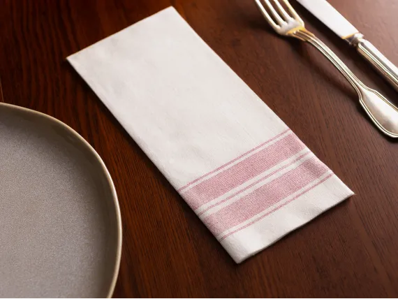 Visco-Lin Torchon Bordeaux par 600