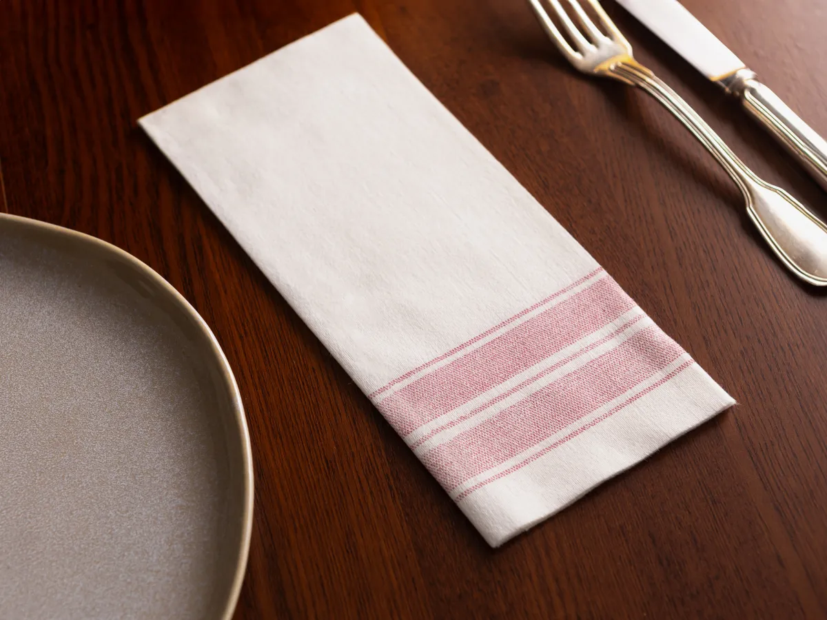 Visco-Lin Torchon Bordeaux par 600