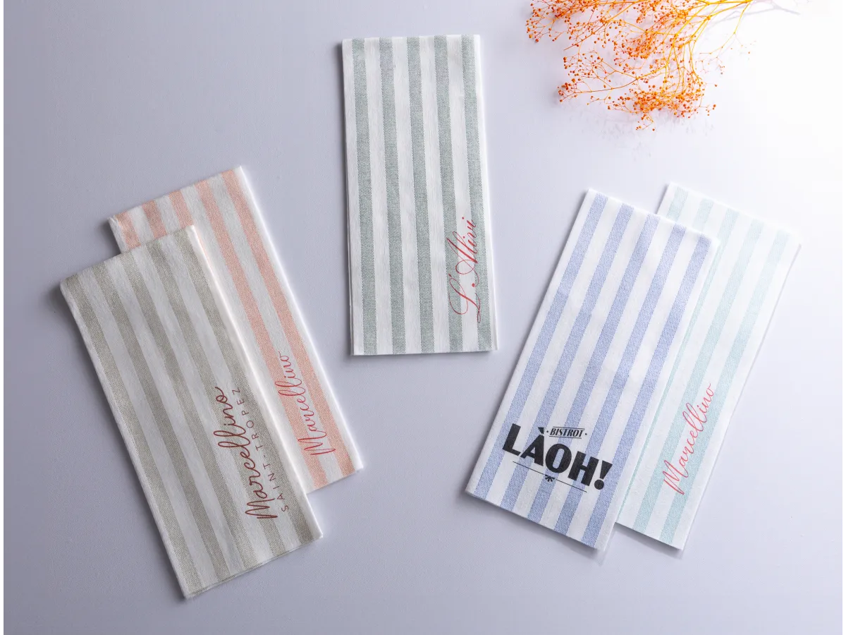 Serviette Riviera spunlace personnalisées par 600