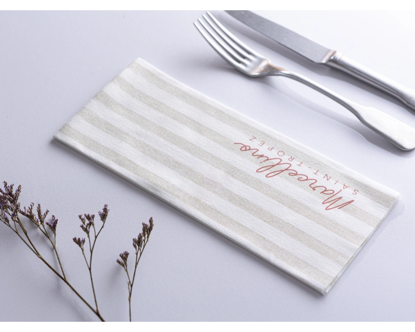 Serviette Riviera spunlace personnalisées par 600