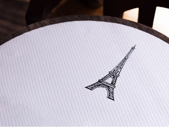 Nappes rondes personnalisées par 1000