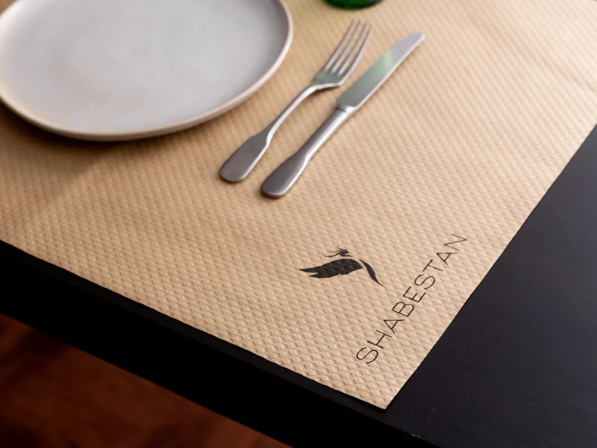 Nappes Kraft personnalisés par 1000