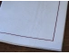 Serviette liseré rouge rubis