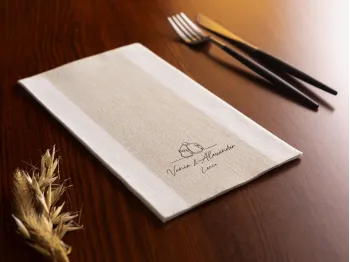 Serviette Pompéi Viscolin personnalisable 40x50