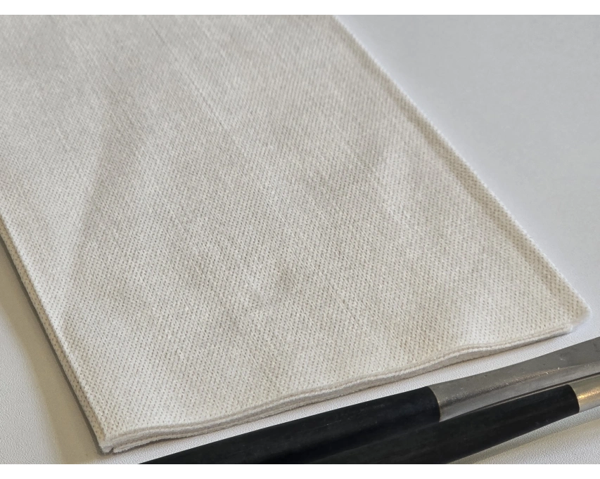 Serviettes en viscolin champagne en 40x40 par 800 : Spunlace