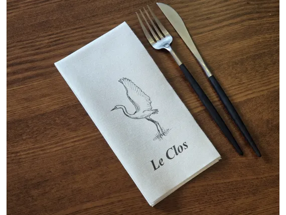 Serviettes spunlace teintée à personnaliser pour restaurant