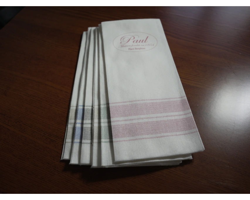 Serviette torchon spunlace personnalisable pour restaurant
