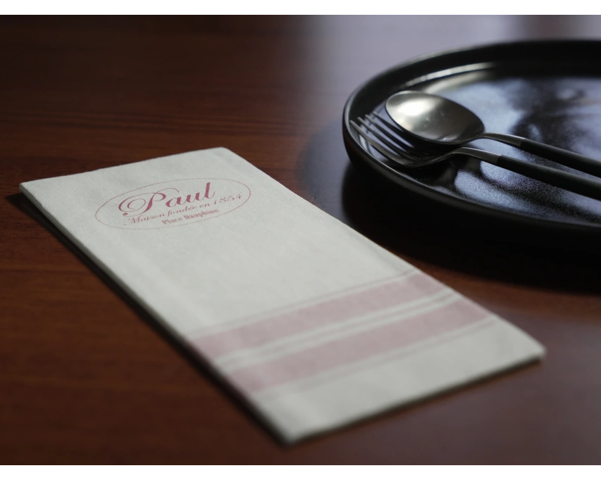 Serviette torchon spunlace personnalisable pour restaurant